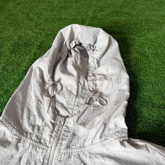 LAB Studio Vivid Lauren Oversized Cropped Windbreaker Running Jacket Hooded M/L - Picture 6 of 12